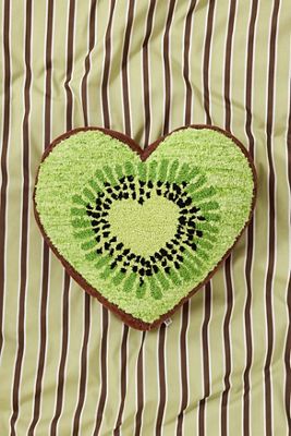 Kiwi Heart Cushion