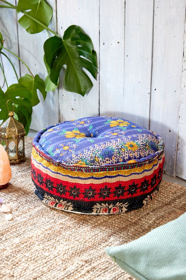 Kantha pouf deals