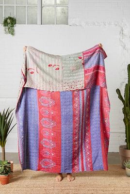 Edredón Kantha Indio Hecho A Mano, Manta Kantha, Tiro, Kantha, Ropa De
