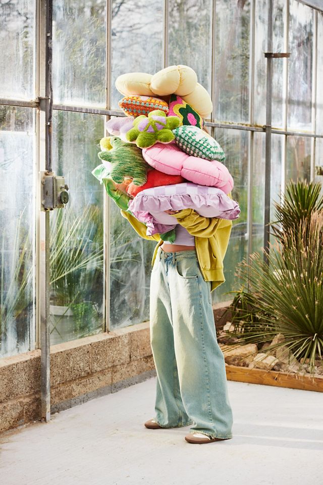 Ruffle Floral Cushion  #3