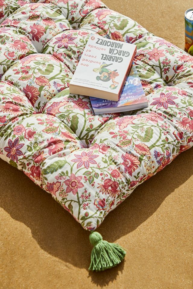 Marnie Floral Print Floor Cushion Urban Outfitters UK