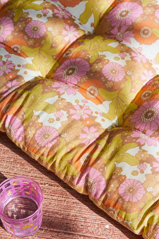 Coussin de sol à imprimé floral Marnie #1