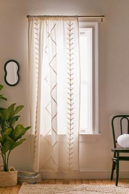 Hurley White Tufted Curtain