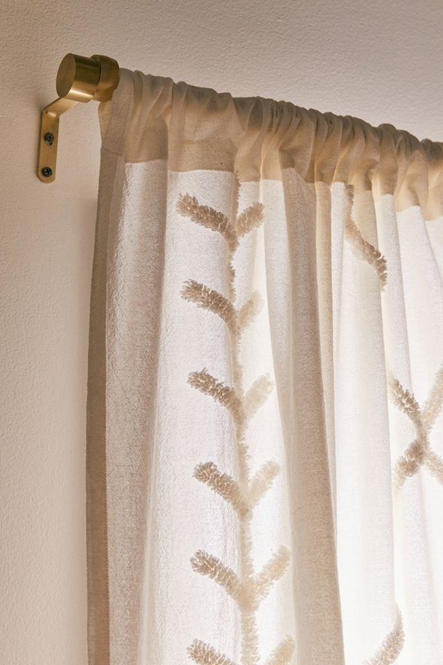 Hurley White Tufted Curtain #3