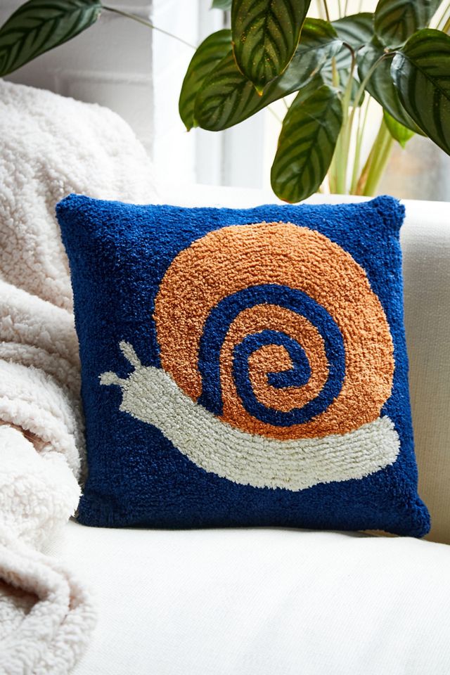 Snail Tufted Cushion Urban Outfitters UK