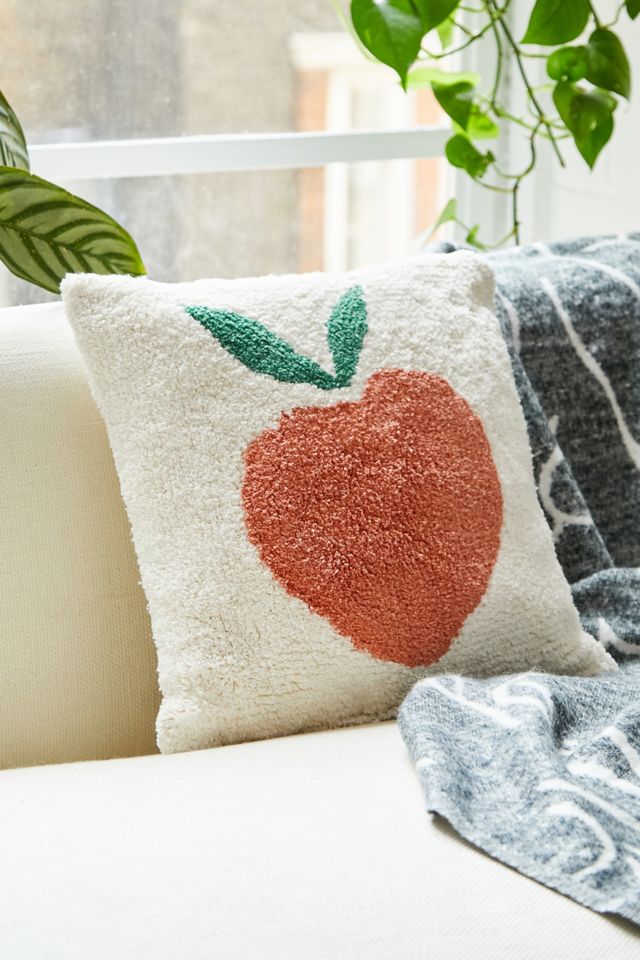 Peach Tufted Cushion