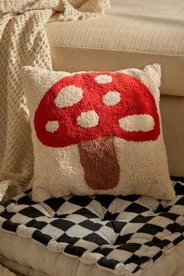 Tufted Mushroom Mini Cushion