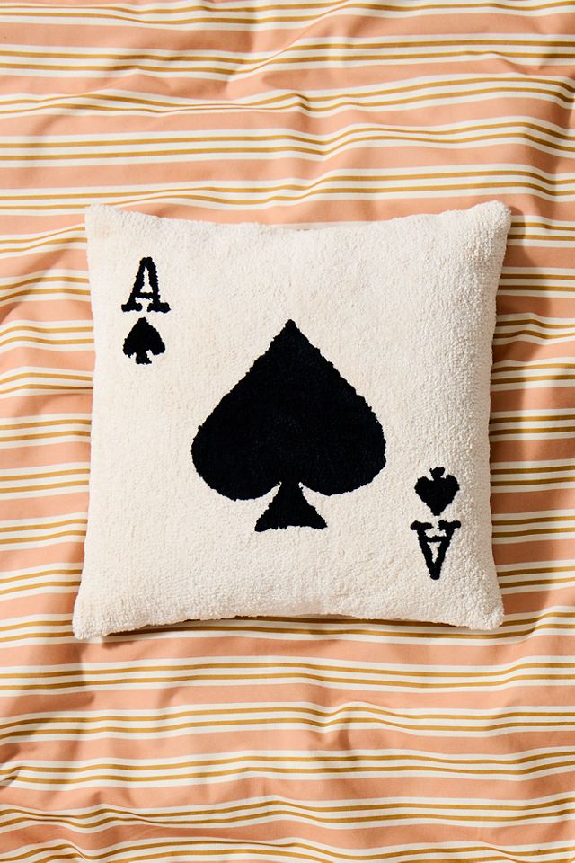 Ace Of Spades Tuft Cushion #1