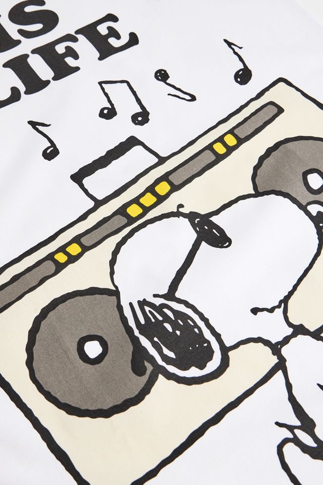 Snoopy Musik ist Leben Geschirrtuch #1