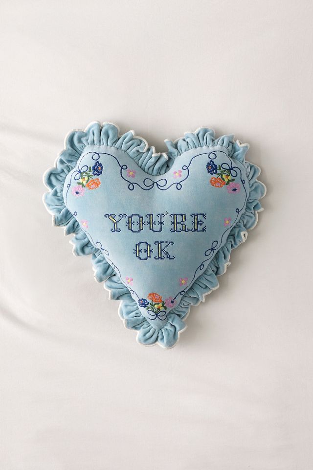 You're Ok Velvet Cushion #1