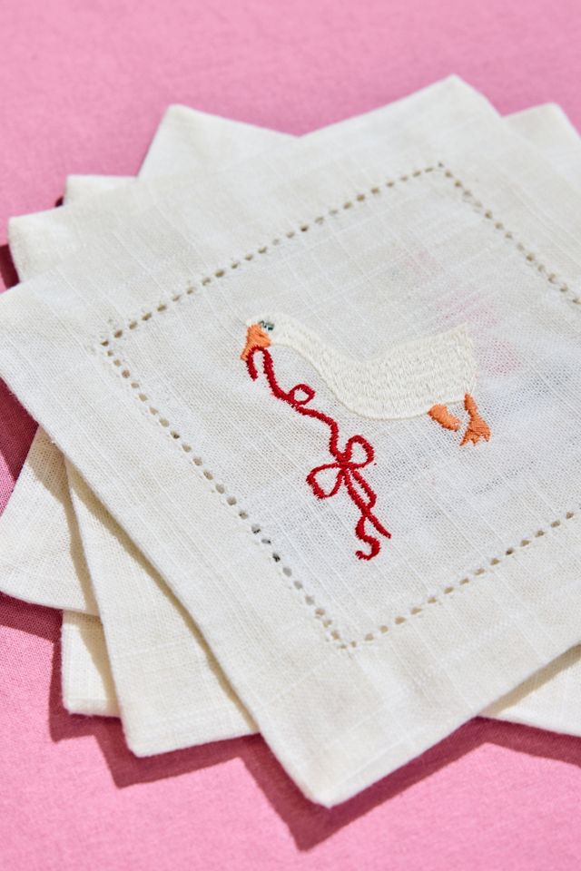 Kit de 4 serviettes de cocktail Silly Goose #1