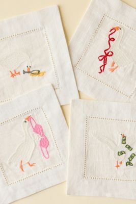 Silly Goose Cocktailservietten-Set 4er-Pack