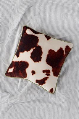 Coussin imprimé vache