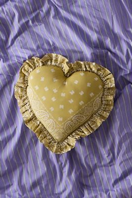 Yellow Bandana Heart Cushion