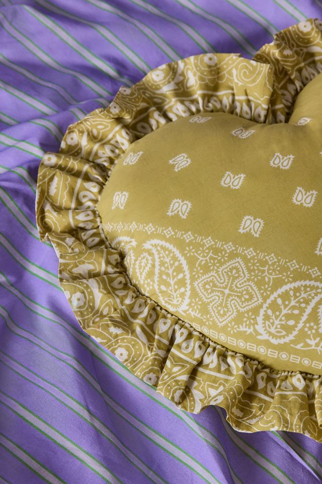 Yellow Bandana Heart Cushion #1