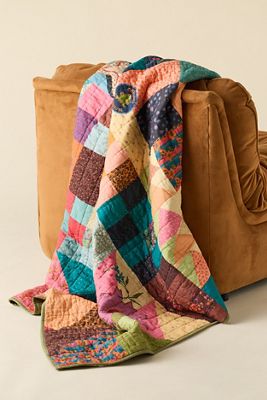 Verspielte Patchwork-Decke