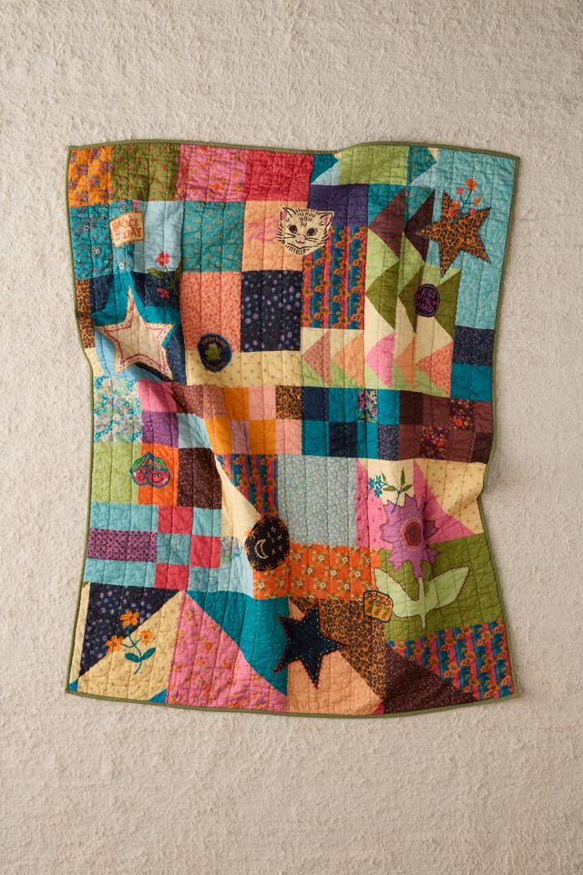 Quirky Patchwork Throw #1
