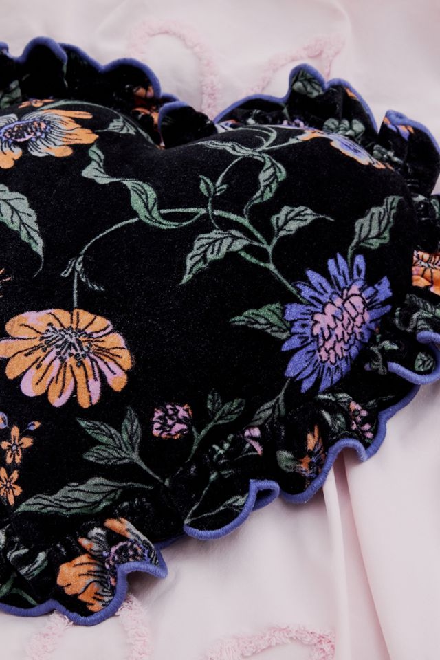Ella Vine Heart Ruffle Cushion #1
