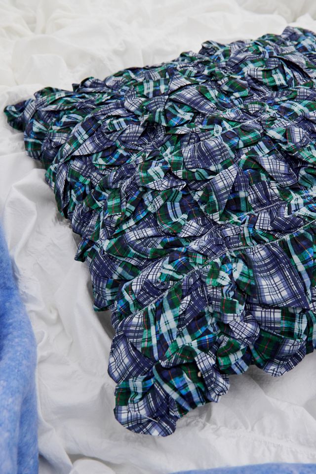 Check Scrunchie Cushion #1
