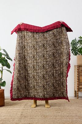 Plaid Trapuntato Leopardato