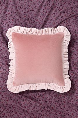 Cuscino Rosa con Volant