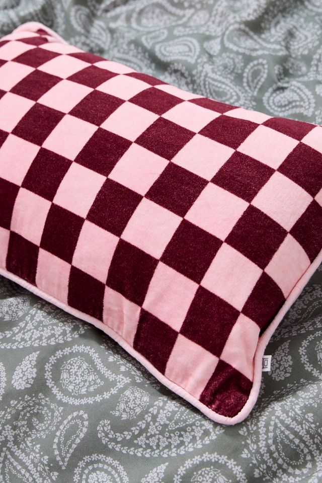 Pink Checkerboard Cushion #1