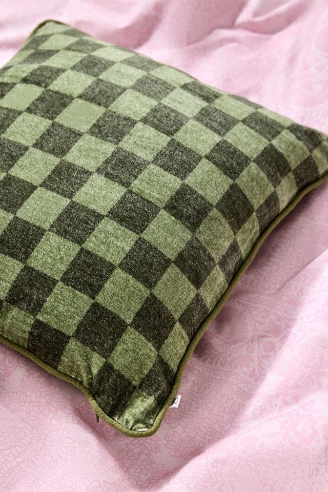 Green Checkerboard Cushion #1
