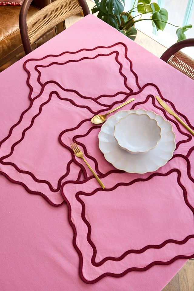 Pink Wiggle Placemats 4-Pack #3