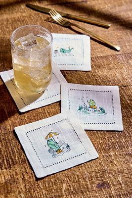 Tovaglioli da Cocktail Silly Frog Confezione da 4