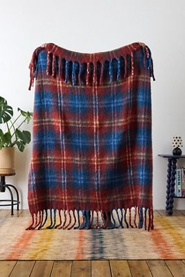 Red Check Cosy Throw