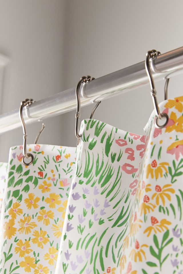 Tenda da doccia floreale prato #2