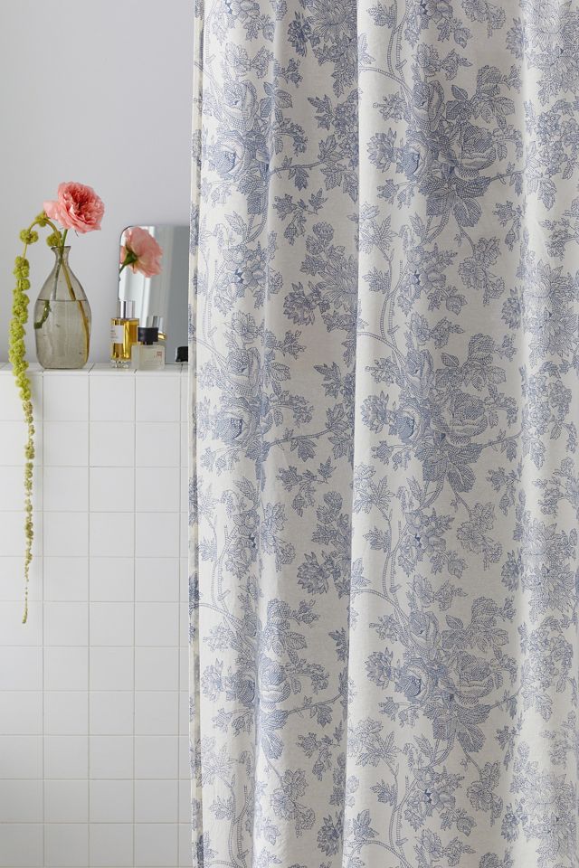 Blauer Toile-Duschvorhang #1