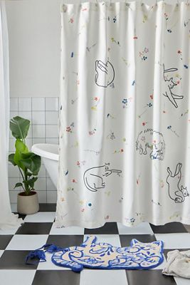 Sleep Cat Shower Curtain