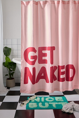 Get Naked Shower Curtain | Urban Outfitters UK
