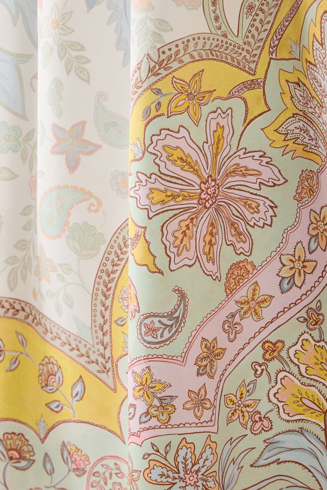 Mint Saffron Shower Curtain #1
