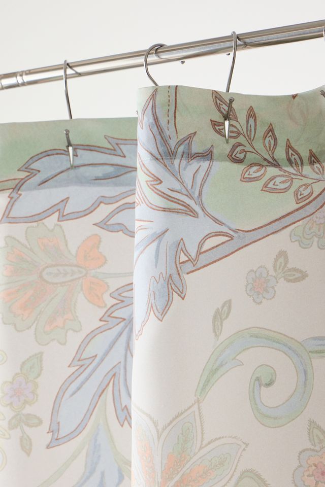 Mint Saffron Shower Curtain #2