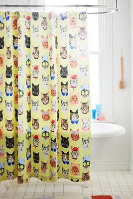Katzen-Collage Duschvorhang