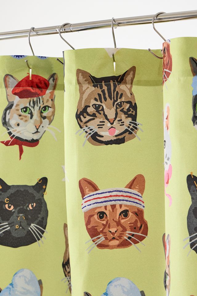 Cat Collage Shower Curtain #2