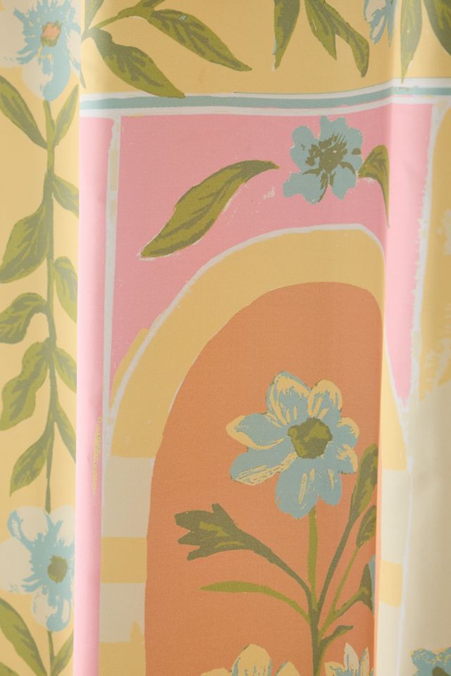 Rideau de douche Aria Folk Orange #2