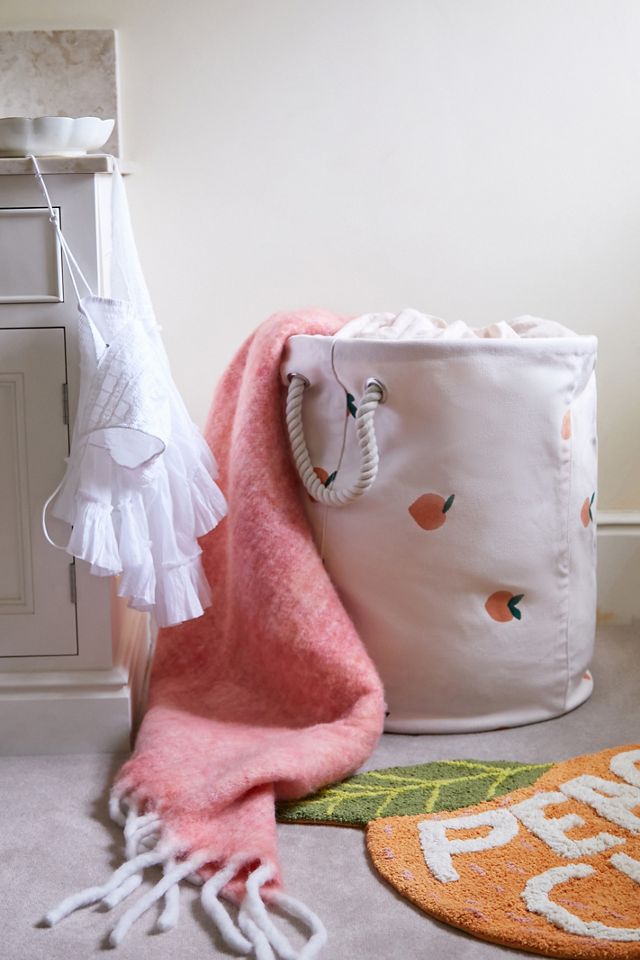 Mini Peach Laundry Basket Urban Outfitters UK