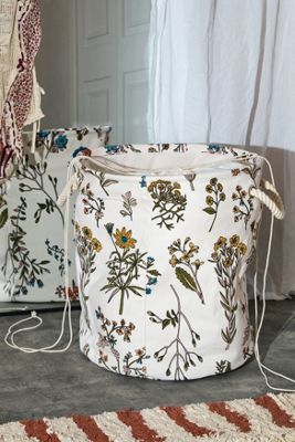 Cesta de Lavandería Floral
