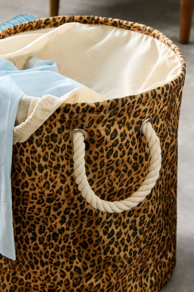 Cesto de Lavandería con Estampado de Leopardo #1
