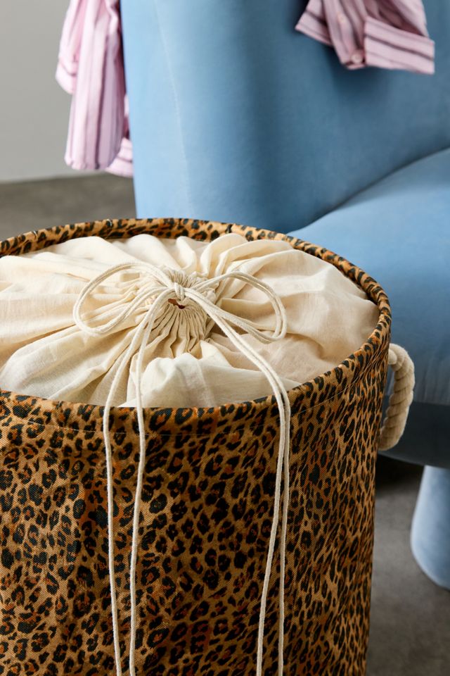 Cesto de Lavandería con Estampado de Leopardo #2