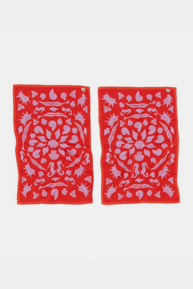 BAGGU Sea Shells Hand Towels 2-Pack #1