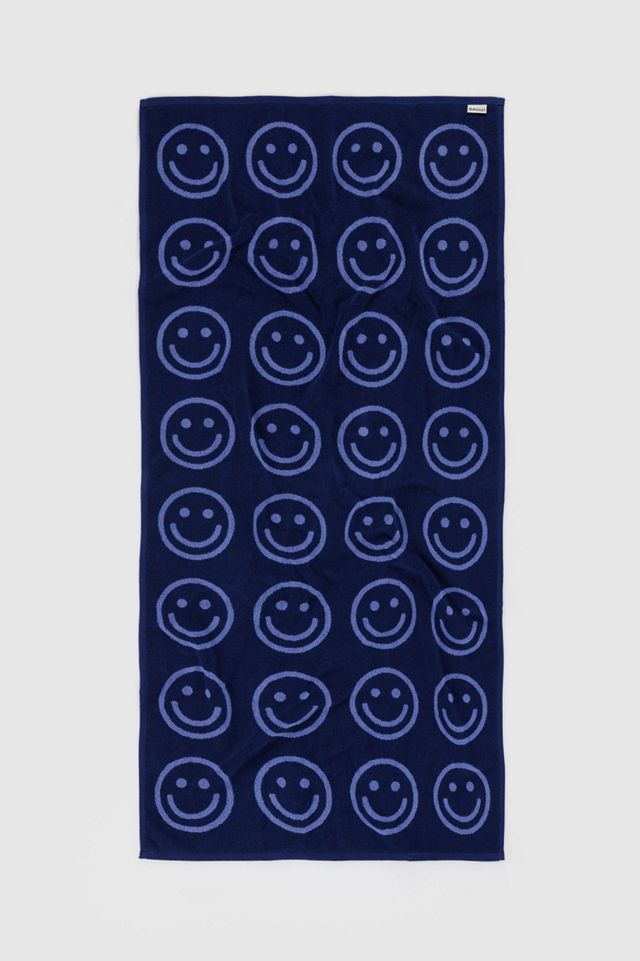 BAGGU Asciugamano da Bagno Blue Happy #2