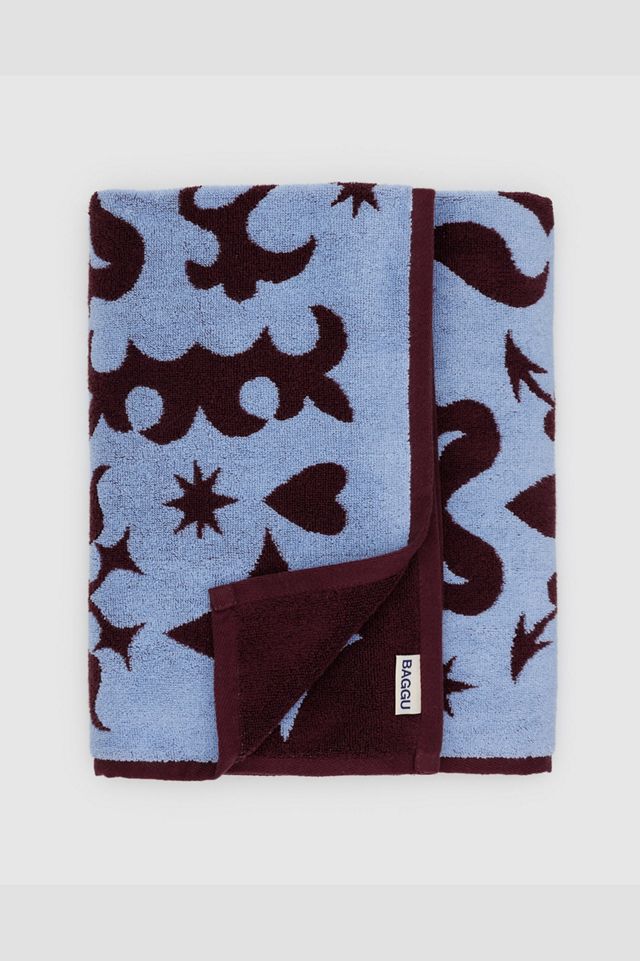 BAGGU Asciugamano da bagno con ritagli Western