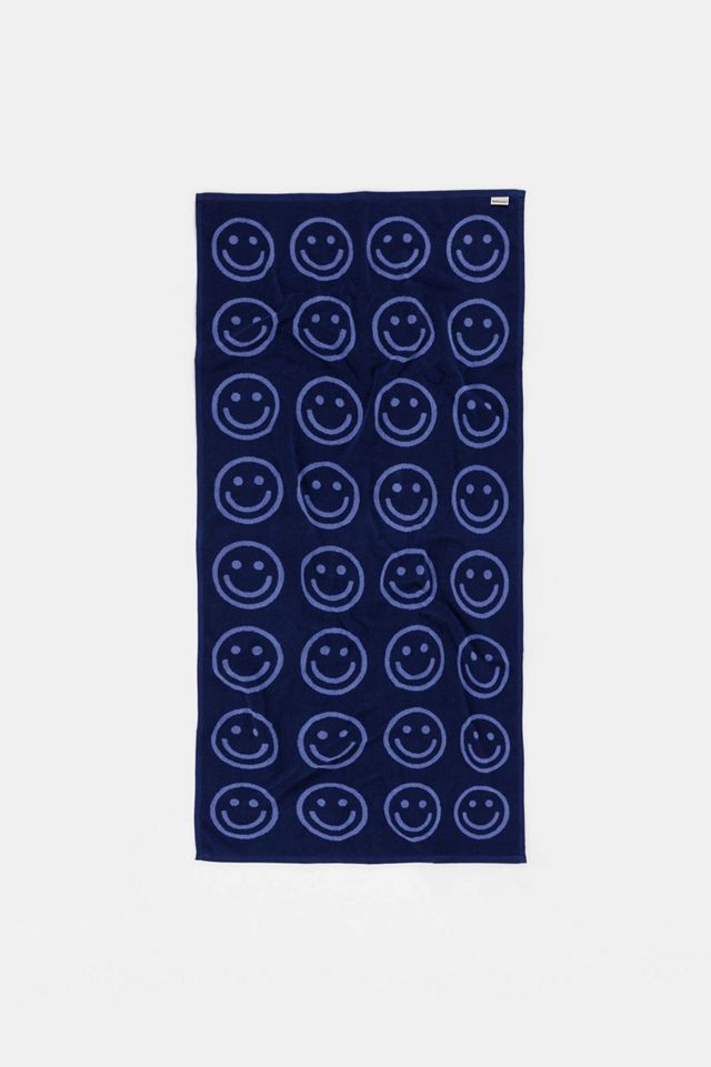 BAGGU Blue Happy Bath Towel #1