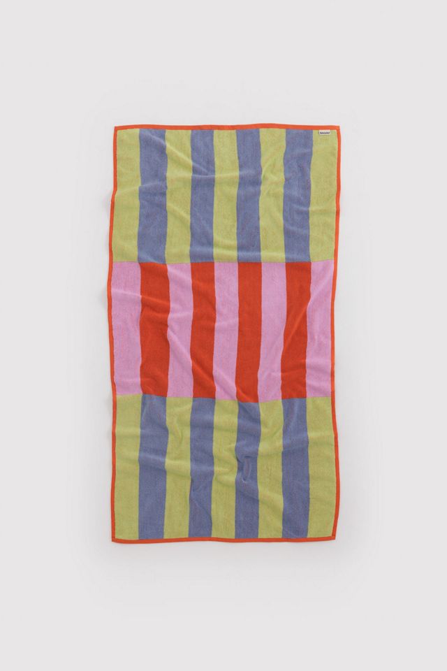 BAGGU Pool Striped Bath Towel #2