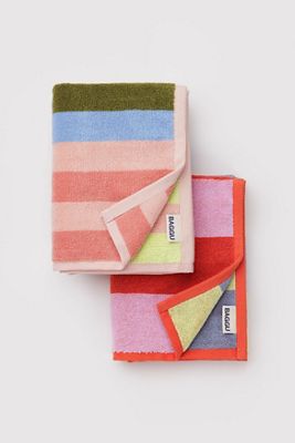 BAGGU Pool Gestreiftes Handtuch 2er-Pack