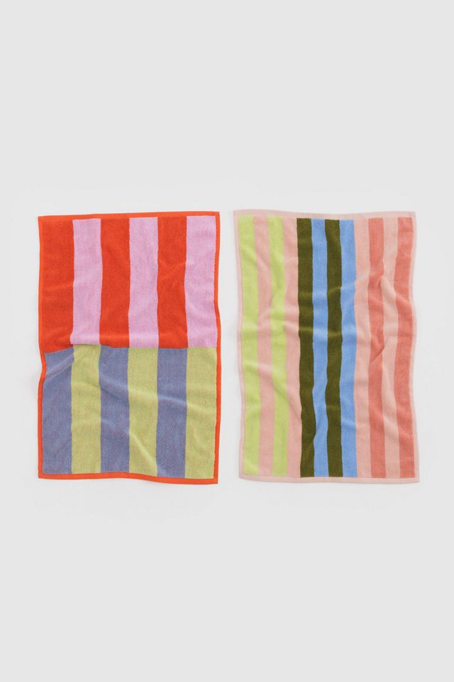 Paquete de 2 Toallas de Mano a Rayas Pool BAGGU #1